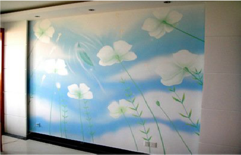 玉林画墙绘怎么画好白云的蓬松感？