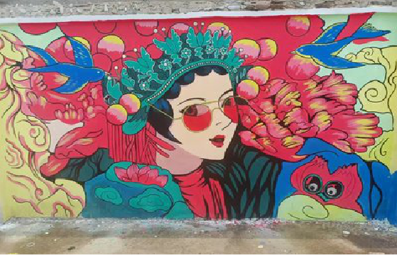 玉林墙体彩绘-网红墙