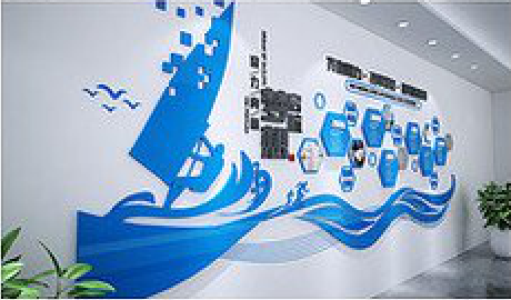 玉林海浪主题文化墙如何设计？