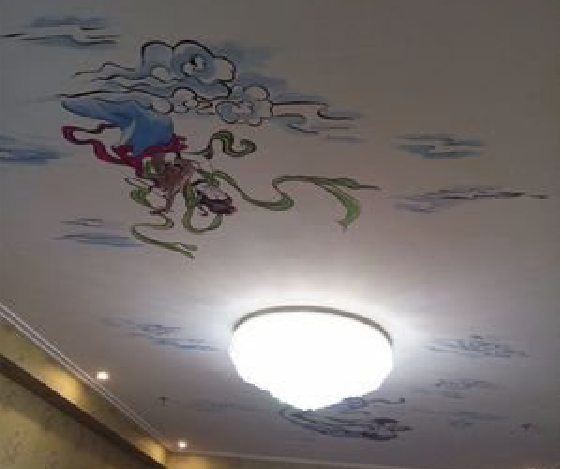 玉林如何快速绘制天花板上的手绘墙？